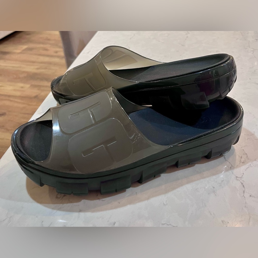 UGG Jella Clear Slides Black